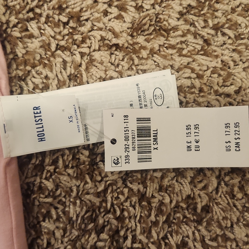 Hollister Cream and Taup Leaf Accent Tube Top - Picture 4 of 4